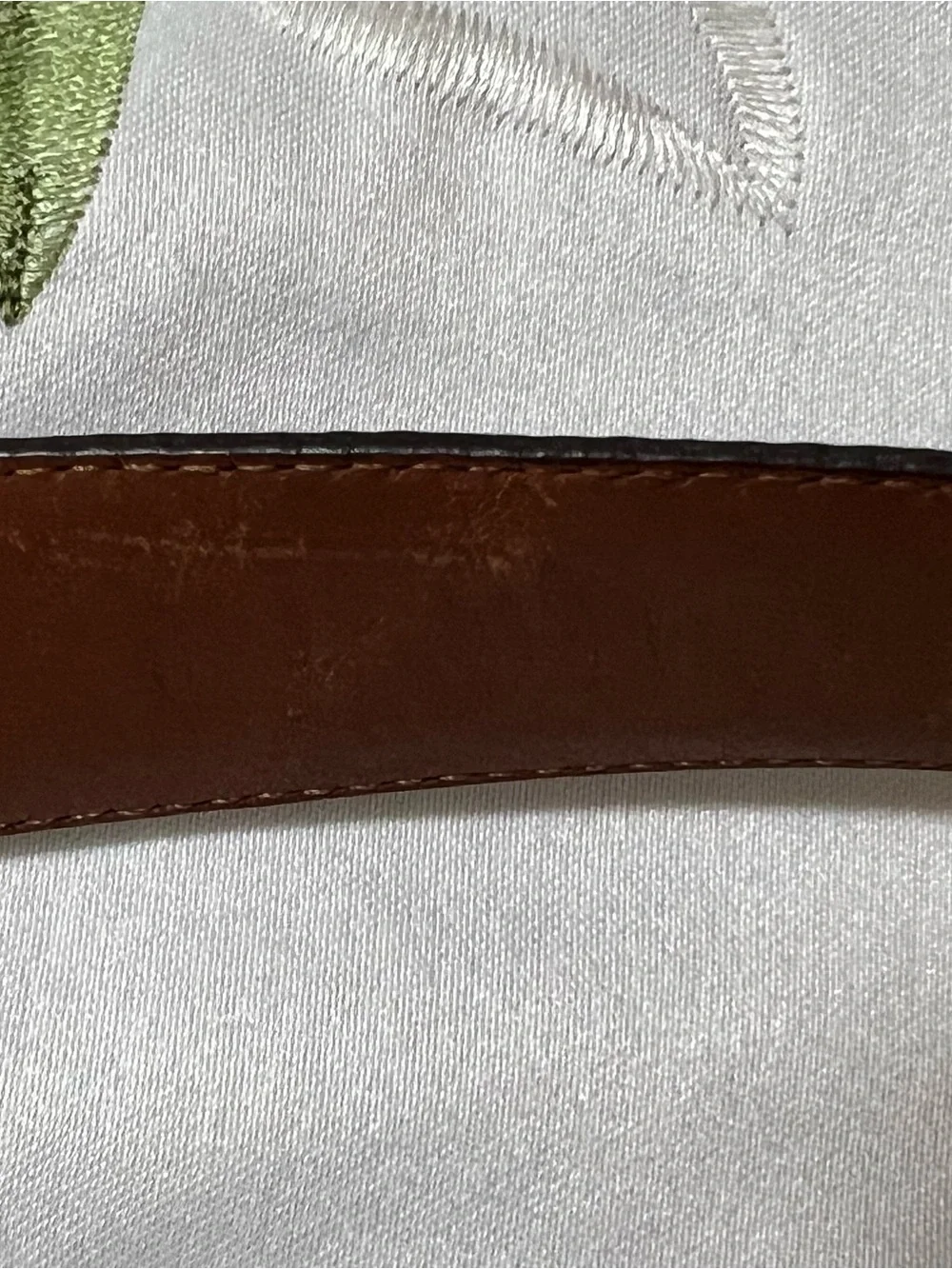 Coach women’s Dark Brown Leather Belt with Brass Buckle size 32